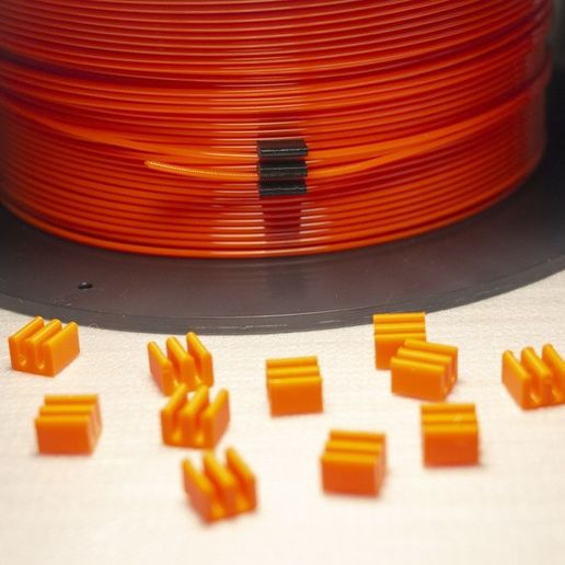1.75mm Filament Clip (styled after 3D Solutech filament clips) 3D model