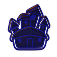 castillo-v2.png COOKIE OR FONDANT CUTTER HALLOWEEN HOUSE HOUSE HOUSE