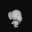 73.png Cartoon Elephant for 3D Printing
