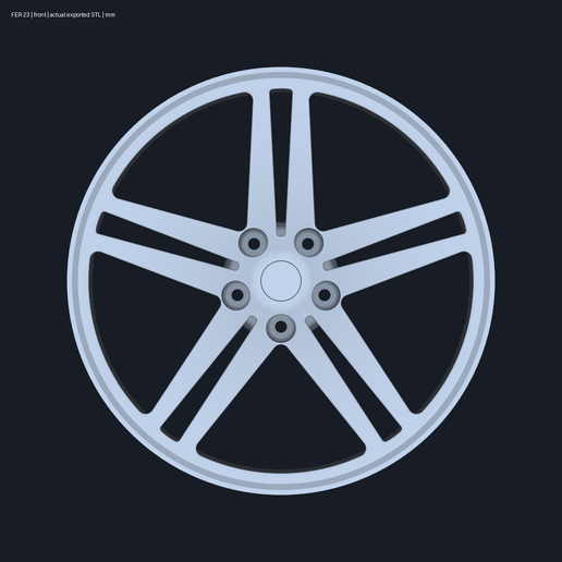 Ferrari Roma forged paired-spoke decorative reconstruction