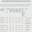 Historical-Smallsword-Measurements.jpg Smallsword Hilt for historical fencing (HEMA) VERSION 01 for FDM - OLD