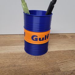gulf.jpg STL file Gulf Oil Barrel・3D printable model to download