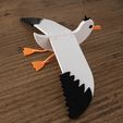 _DSF6496.jpg STL file Gaetano - The swinging seagull・3D printing template to download