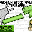 FGC6-MKI-stock-OUTER.jpg FGC-6H MKI, FGC-6BL MKI, FGC-6FA MKI, FGC-6S MKI 114mm stock outer barrel