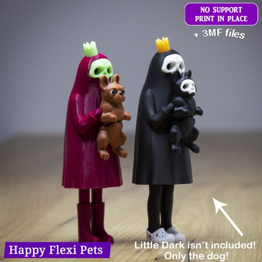 _public_Frenchie_2.jpg Le chien Frenchie de Dark - jouet flexible de la collection Little Dark et ses amis (#LD2)