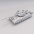 T-80 Army Tank 1.jpg T-80 Army Tank PRINTABLE Army Gun 3D Digital STL File