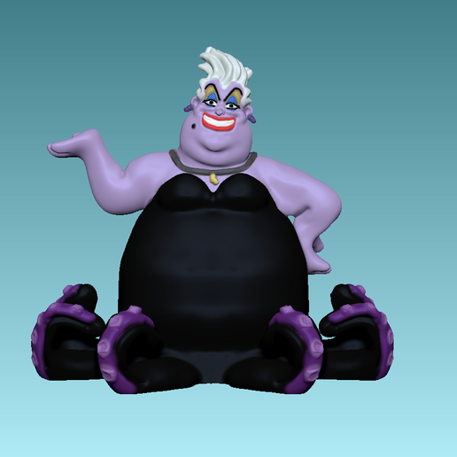 🧜‍♀️ ursula the villian from the little mermaid・ STL File for