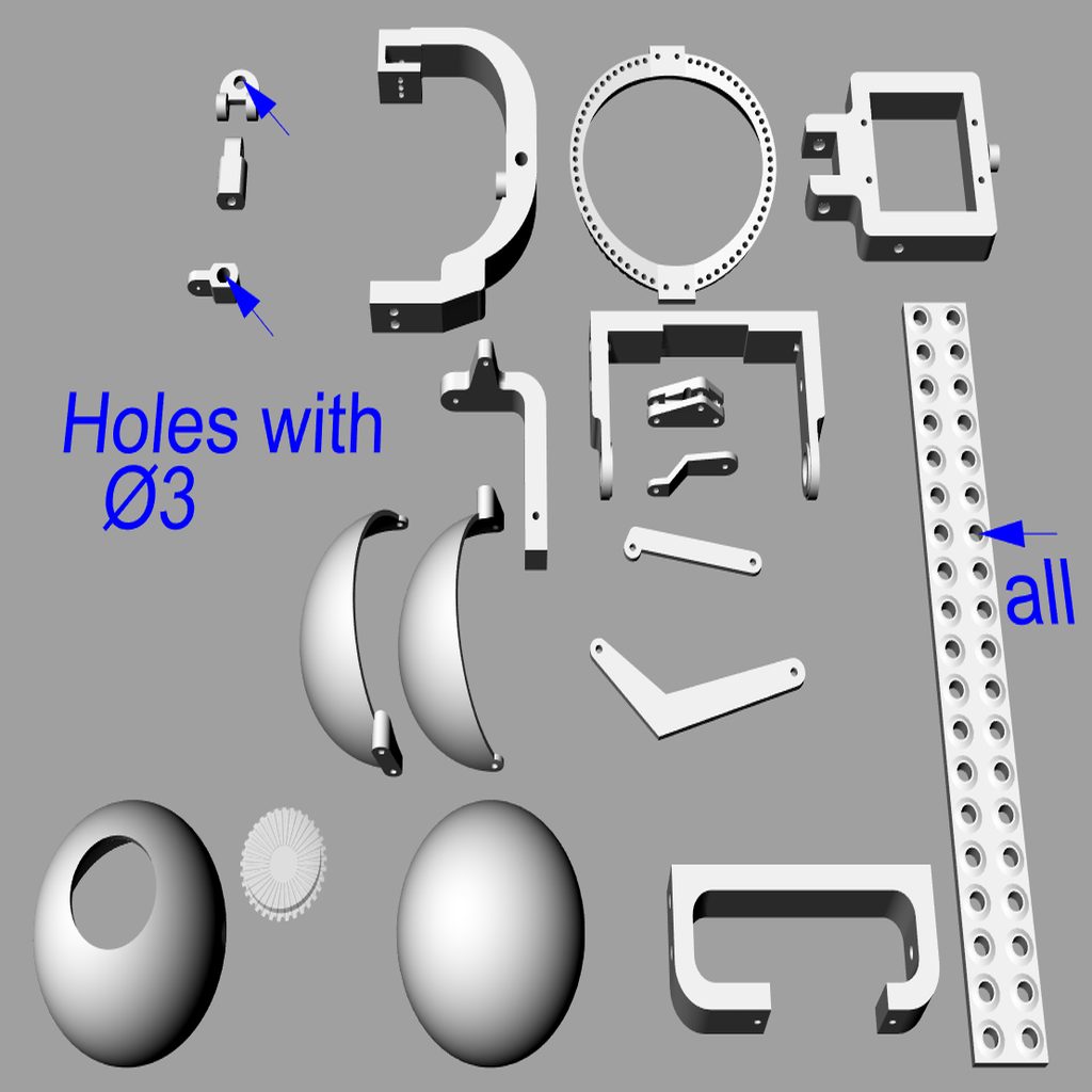 3mm.png Fichier STL gratuit mécanique des yeux animatronique à distance réglable・Design à télécharger et à imprimer en 3D, kakiemon