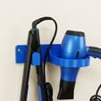 Hair-Dryer-Straightener-Wall-Mount-Organizer.png Saç Kurutma Makinesi ve Saç Düzleştirici Duvar Askılı Düzenleyici