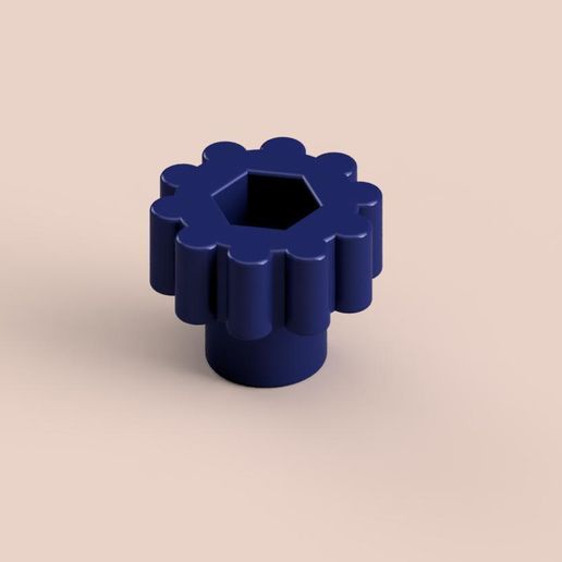 Clamping wheel for 6 mm diameter bolt