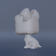 Resin_3-4_Back.png Printable Tramp Funko from Lady and the Tramp