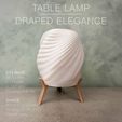 DrapedElegance_front_day.jpg DRAPED ELEGANCE  |  Table Lamp