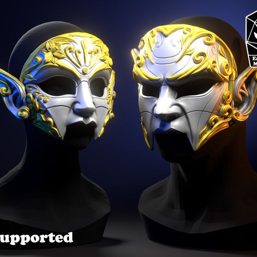 Elven Masks - 3D model önizlemesi