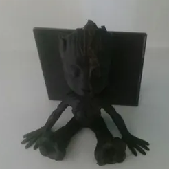 4.png baby groot cell phone holder