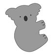 Cub.dxf.jpg Baby Koala Keychain