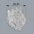 Screenshot_1.jpg Wolf and baby pendant jewelry medallion 3D print model