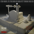 boba-base-04.png STAR WARS .STL THE BOOK OF BOBA FETT THRONE PACK 3D