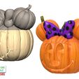 Halloween-Pie-eyed-Minnie-Pumpkin-Head-Candy-bowl-8.jpg Halloween Pie-eyed Minnie Pumpkin Head Candy bowl 3D Printable Model