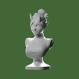 Oni-by-Polydraw_3D-2.png Oni Bust for 3D Printing