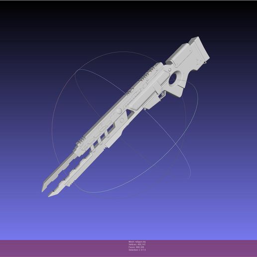 Download Obj File Murder Drones Uzi Railgun • Object To 3d Print ・ Cults