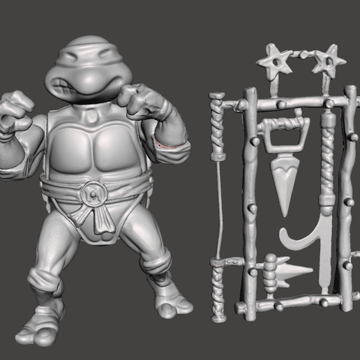 MICHELANGELO VINTAGE TMNT ( TEENAGE MUTANT NINJA TURTLES) COMPLETE