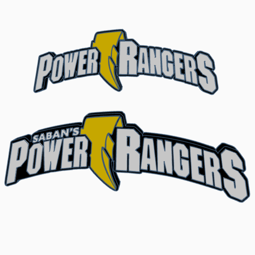 Screenshot-2025-02-05-133358.png 2x SABAN'S POWER RANGERS Logo Display by MANIACMANCAVE3D