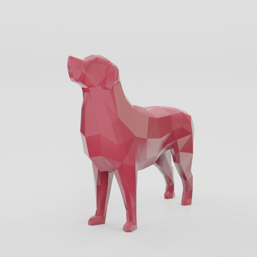Low Poly Retriever - 3D model önizlemesi
