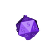 Low-Poly D20 Atlas DnD Figure.stl Low-Poly D20 Atlas DnD Figure