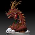 Preview03.jpg Shang Chi and Dragon Diorama - Marvel 3D print model