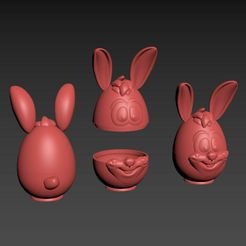 mesh.jpg STL-Datei Easter Egg Bunny・Modell zum Herunterladen und 3D-Drucken
