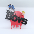 theboysclock1.png Fichier STL Horloge murale inspirée de The Boys | série Amazon prime video The Boys | décoration murale | gadget de la série The Boys | édition A-Train & Homelander・Design à télécharger et à imprimer en 3D