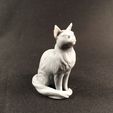 Prewiew7.jpg Katze sitzend (Modell für 3D-Druck)