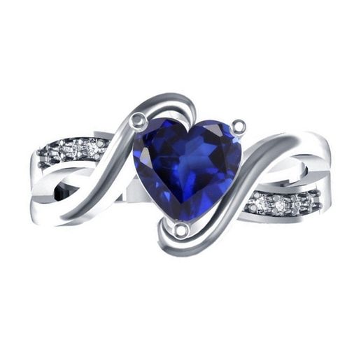 Womens Special Heart Ring 3D CAD Design In STL Format