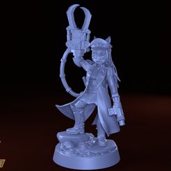 a m4 < 5 0 O Se Lad = STL-Datei Neko Guard - Kommissar Nyarrick・3D-druckbares Modell zum herunterladen