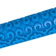 54545755.jpg oriental pattern clay roller stl / pottery roller stl / leaf clay rolling pin /flower pattern cutter printer