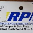 20210124_144851.jpg Traxxas Bumper LED Bar for Raptor or Slash to bolt on (RPM Bumper kit)