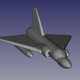freecad.png Fichier STL gratuit Jouet Mirage 2000・Modèle à télécharger et à imprimer en 3D