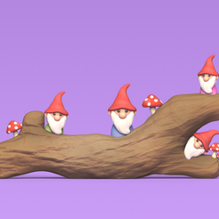Gnome-Tree1.png -Datei Gnom-Baum herunterladen • Modell zum 3D-Drucken, Usagipan3DStudios