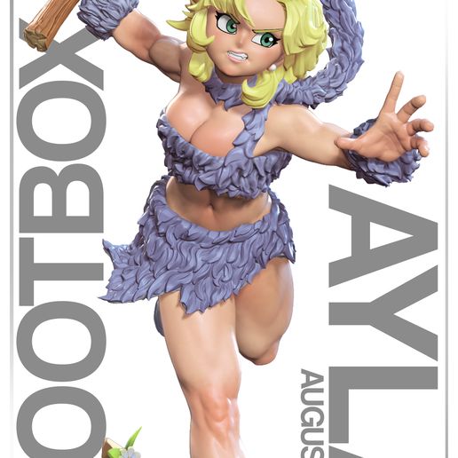 🗿 Ayla - Chrono Trigger・ 3D File for 3D printing・Cults