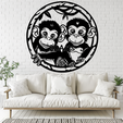 Monkeysx.png Cute Baby Monkeys 2D Wall Art/Window Art