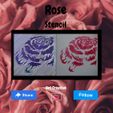 Rose-Stencil.jpg Stencil Rose