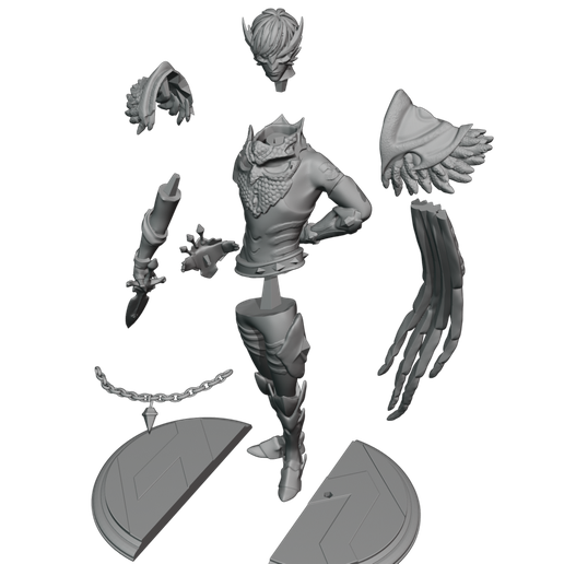 5.png Gusion Collector SKIN MOBILE LEGENDS FAN ART 3D STL