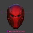 Redhood_3dprint_model_04.jpg Red Hood Helmet - Red Hood Injustice Cosplay Mask STL File