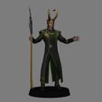 06.jpg Loki - Avengers low poly 3d print