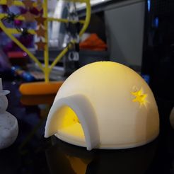 20171224_111746.jpg STL file Igloo box and tealight・3D printer design to download