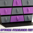 6_Feet.png Fast-Print Modular Storage Drawers – Trapezoid Edition (Vase Mode)