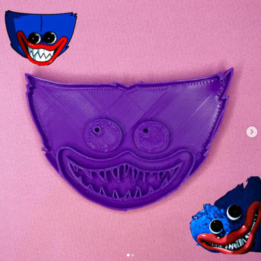 Huggy wuggy cutter (cutter and stamp) 3D model