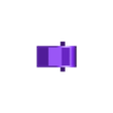 standing-mini-mendel-vertex-1x.stl Standing frame vertex /w anti-vibe feet (mini-mendel)