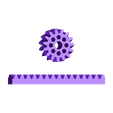 Zahnstange_und_ritzel.stl Herringbone gear rack and pinion