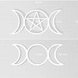 T1.jpg 2 Triple Moon Designs, Basic Open Triple Moon, and Triple Pentacle Moon